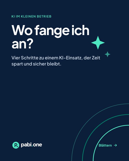 Titelseite: Wo fange ich an?